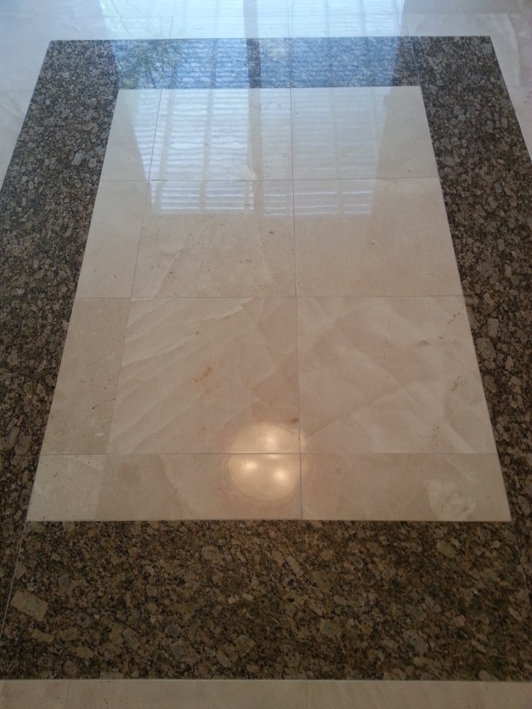 how to shine marble floors