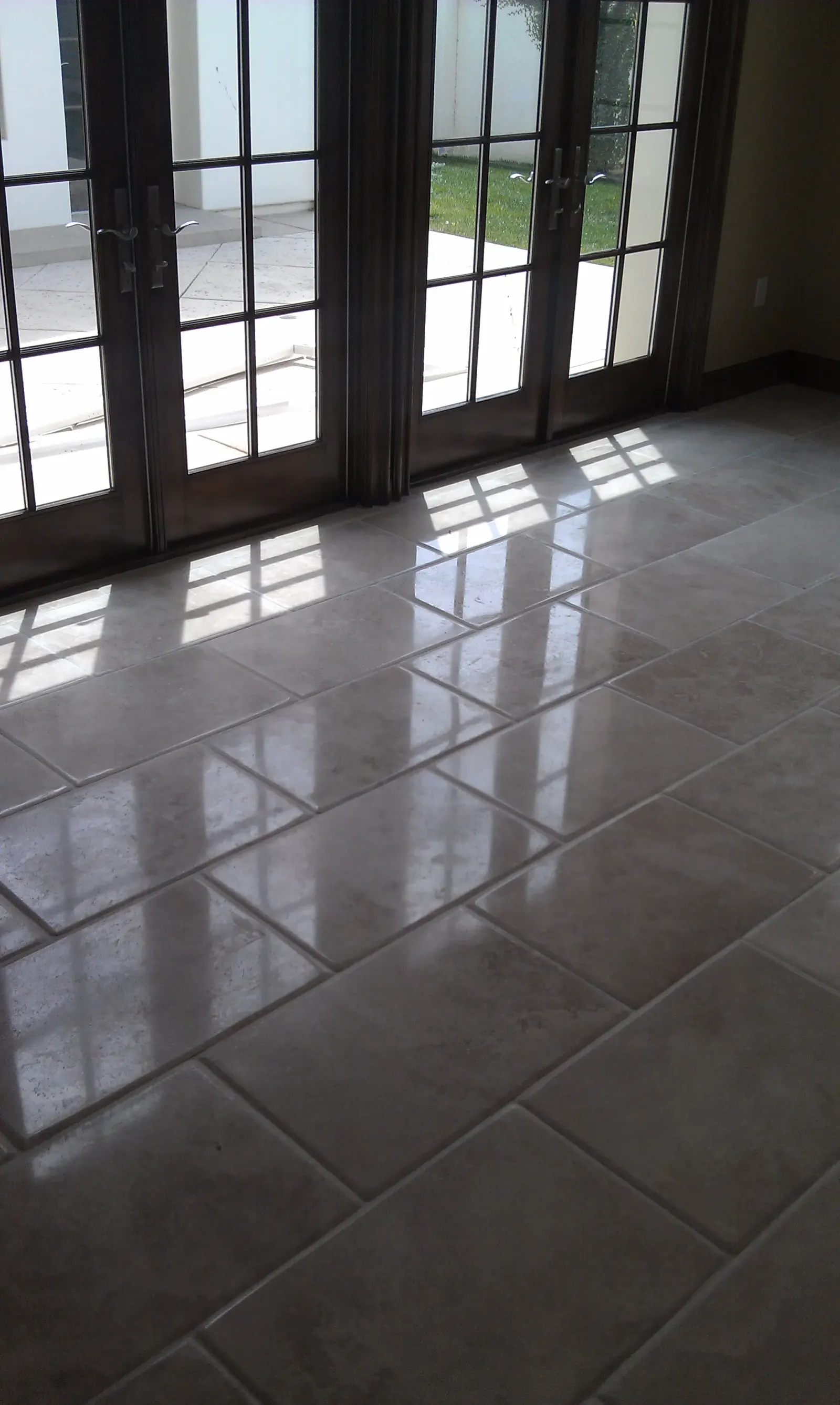 Travertine Floor Honing - After