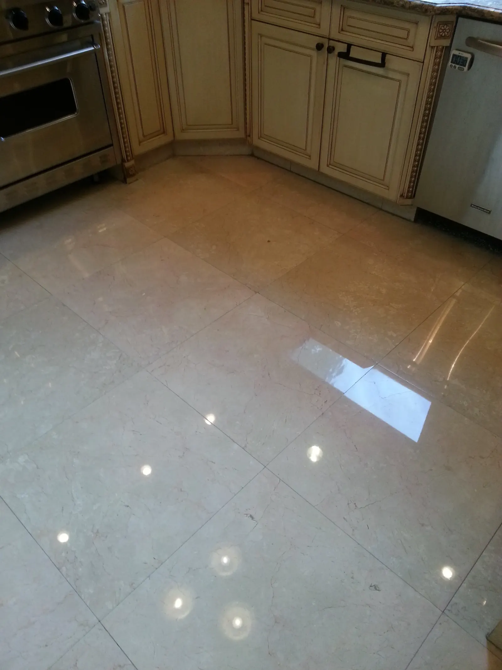 Kitchen Marble Restoration - After