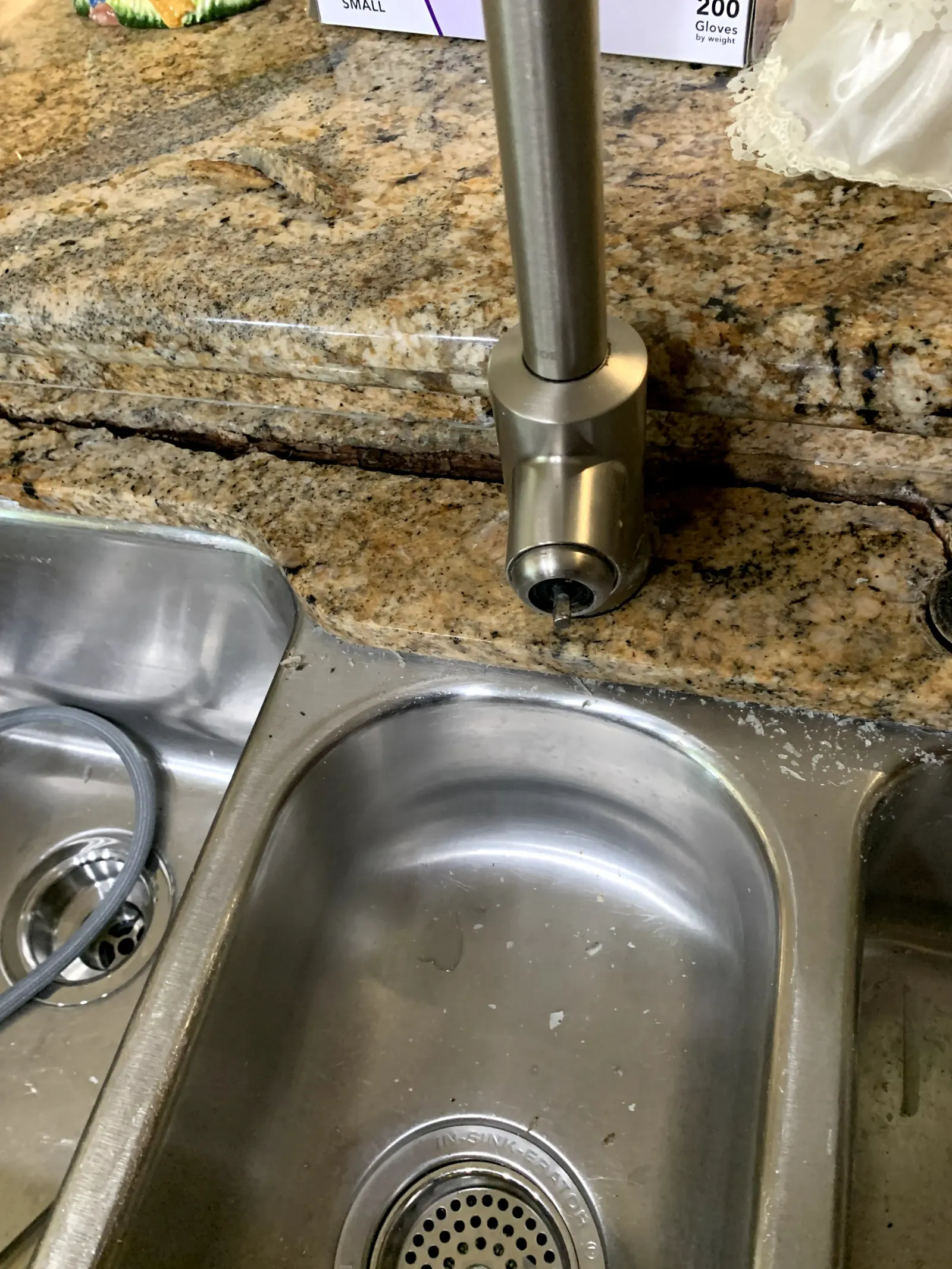Granite Countertop Repair - Before