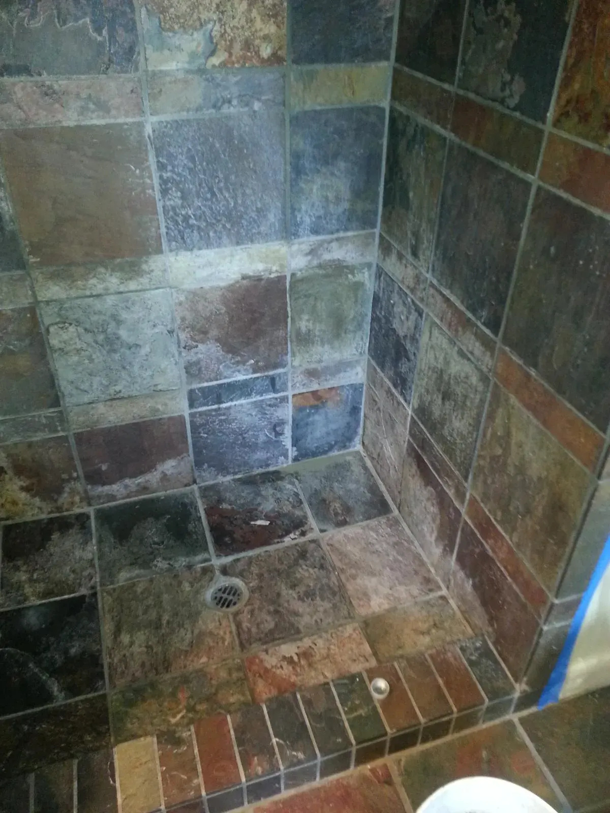 Shower Stone Restoration - Before