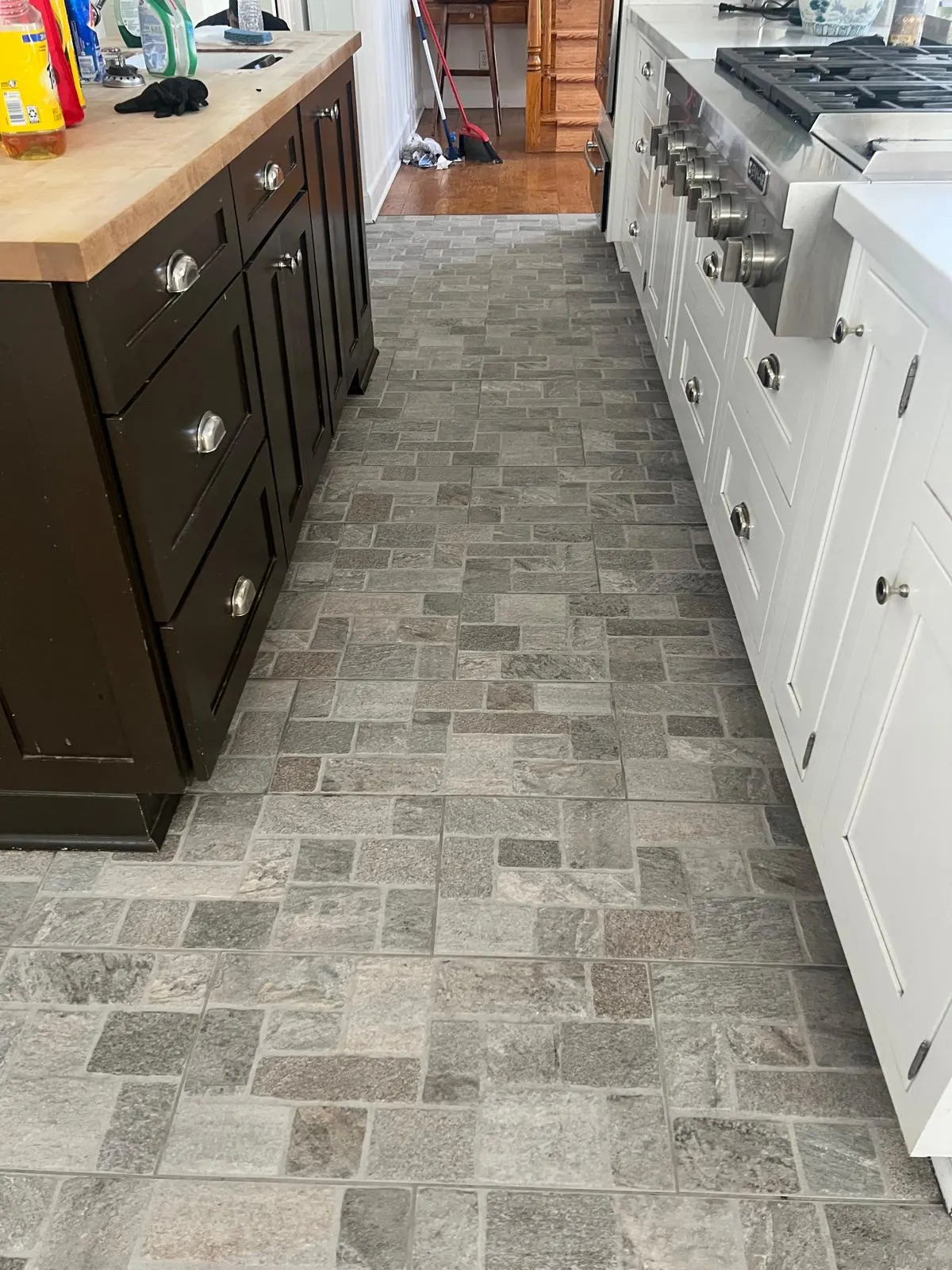 Kitchen Stone Tile Cleaning