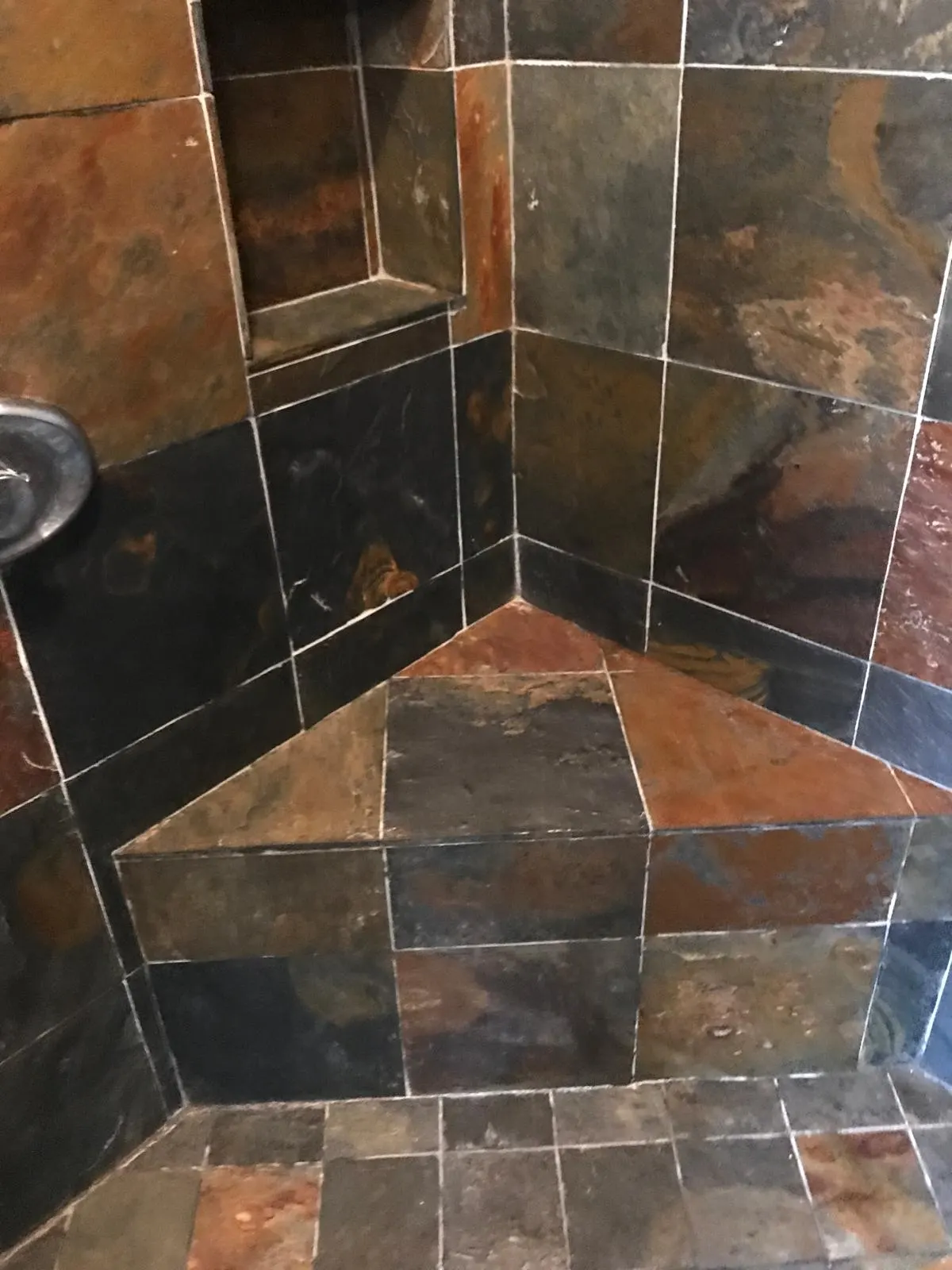 Shower Slate Tile Cleaning
