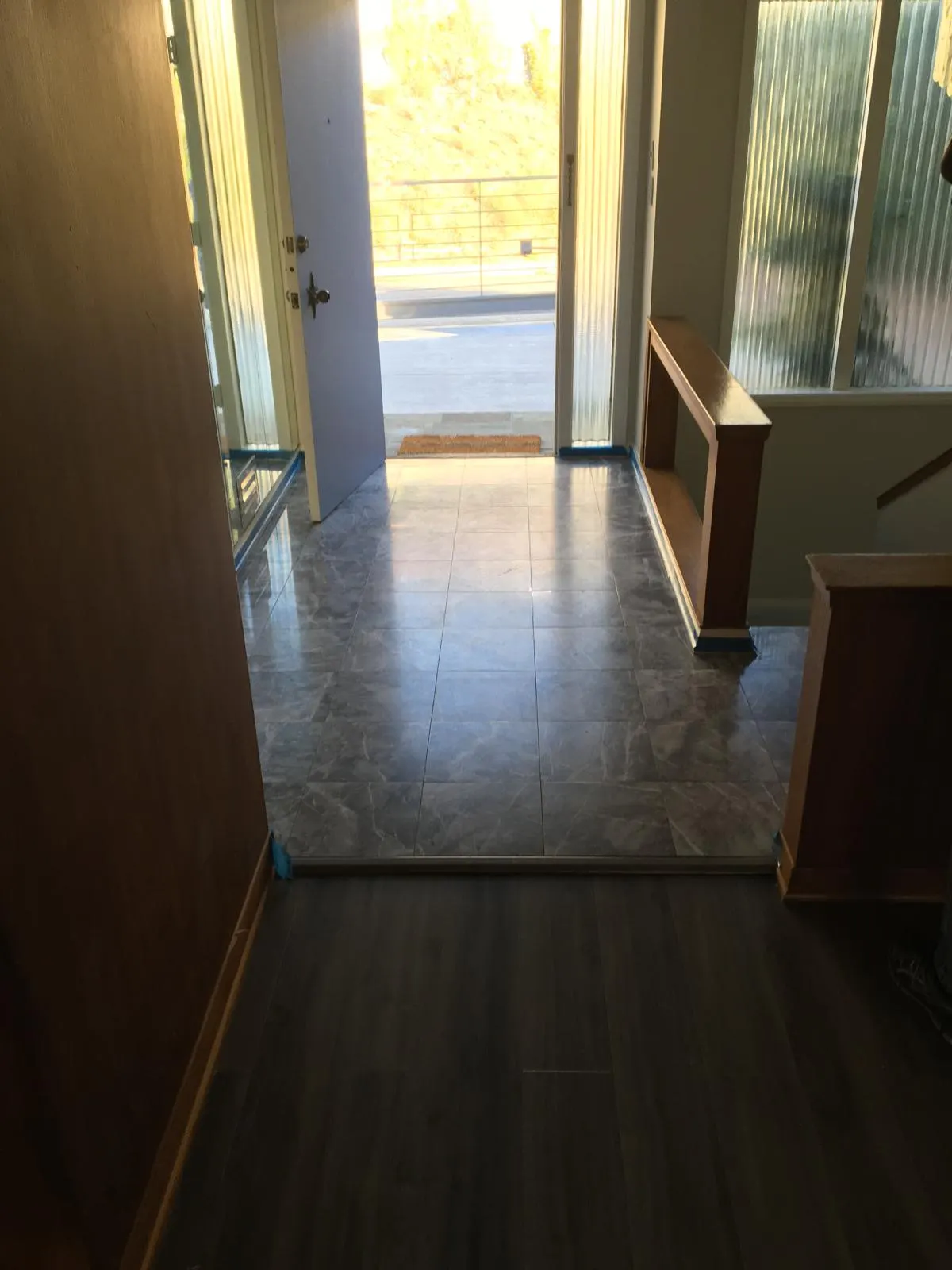 High-Gloss Entrance Marble Tile Polishing