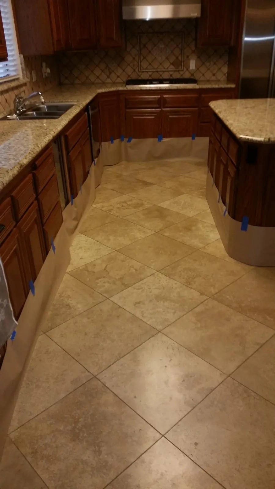Natural Stone Kitchen Floor Sealing