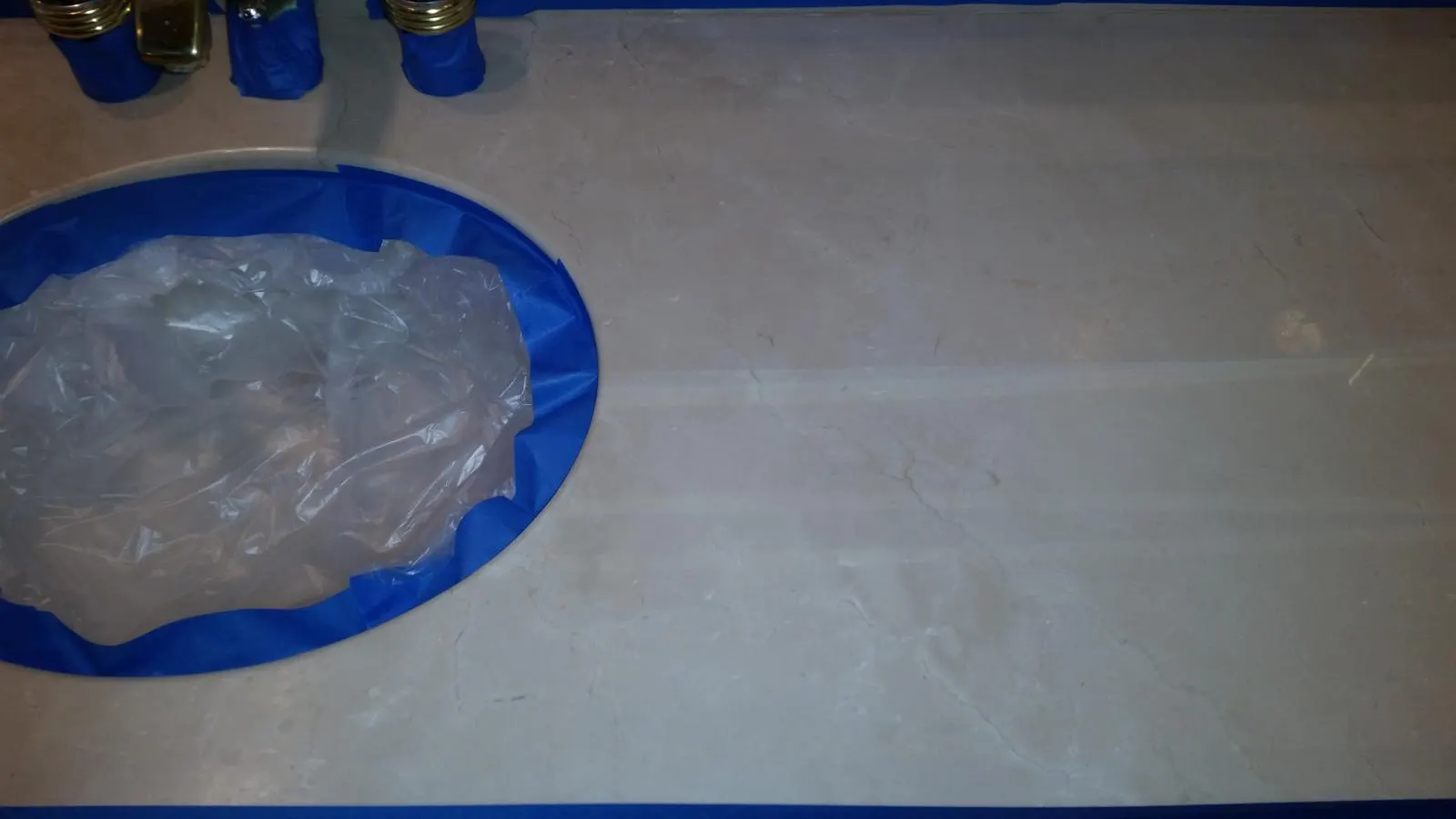 Marble Vanity Honing Preparation